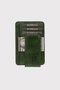 Zoozie Bags Cartera Hombre Piel Auténtica Verde Doble Pliegue 12x8x2 Cm